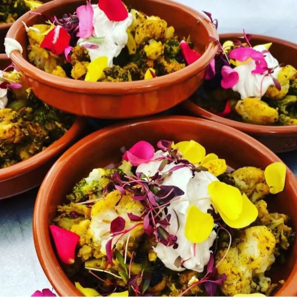 Vegetarian wedding catering in Cornwall.